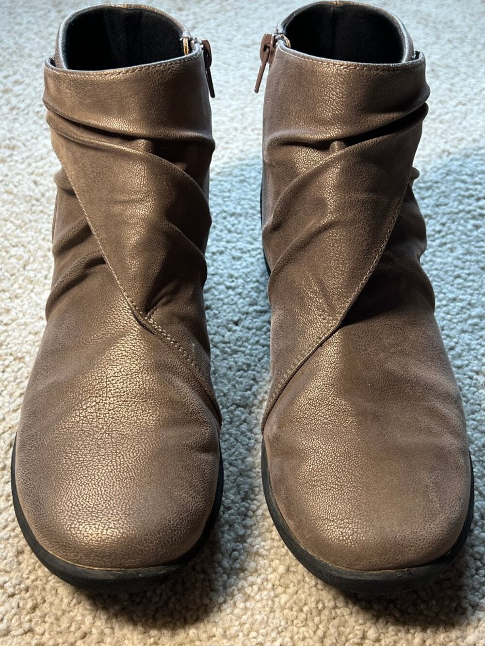 Clarks Cloudsteppers Sillian Tana Bronze Ankle Boots Women’s 9 M